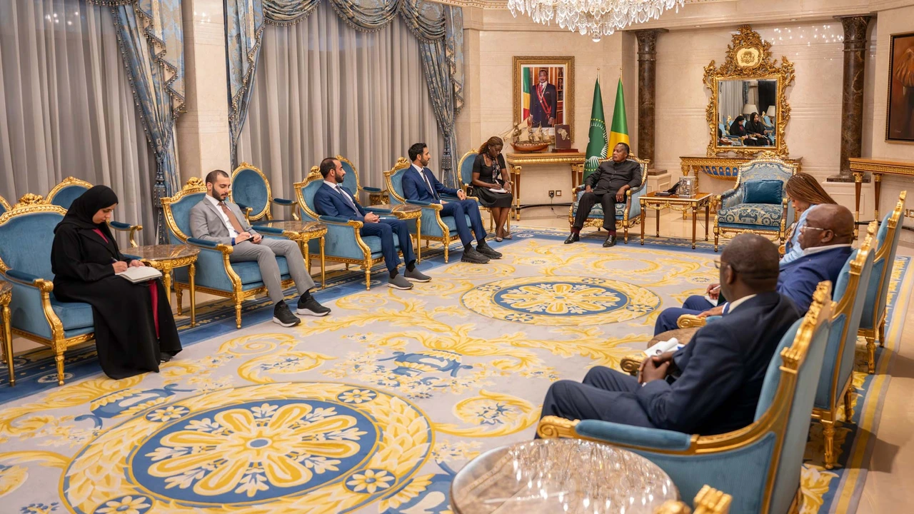 شخبوط بن نهيان يلتقي رئيس جمهورية الكونغو لبحث سبل تعزيز العلاقات وجوانب التعاون مشترك